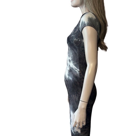 See You Monday Los Angeles Dress Bodycon Tie Dye Print Stretch Super Soft Cosy - Picture 15 of 16